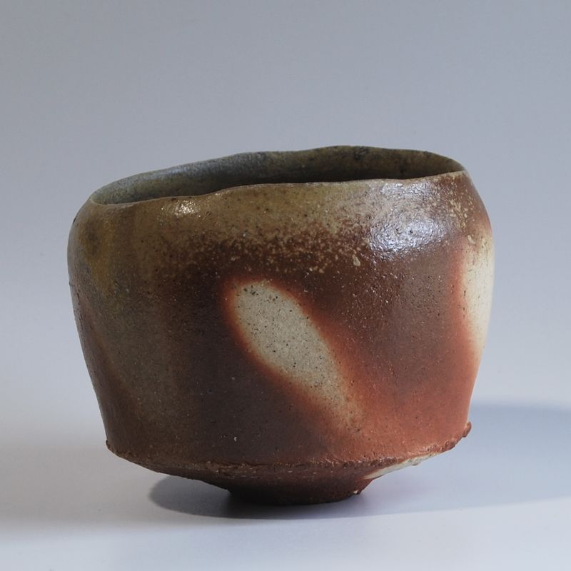 桧山備前茶盌
