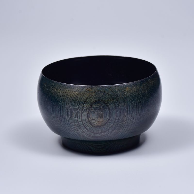 藍漆椀（丸／ウチ黒）