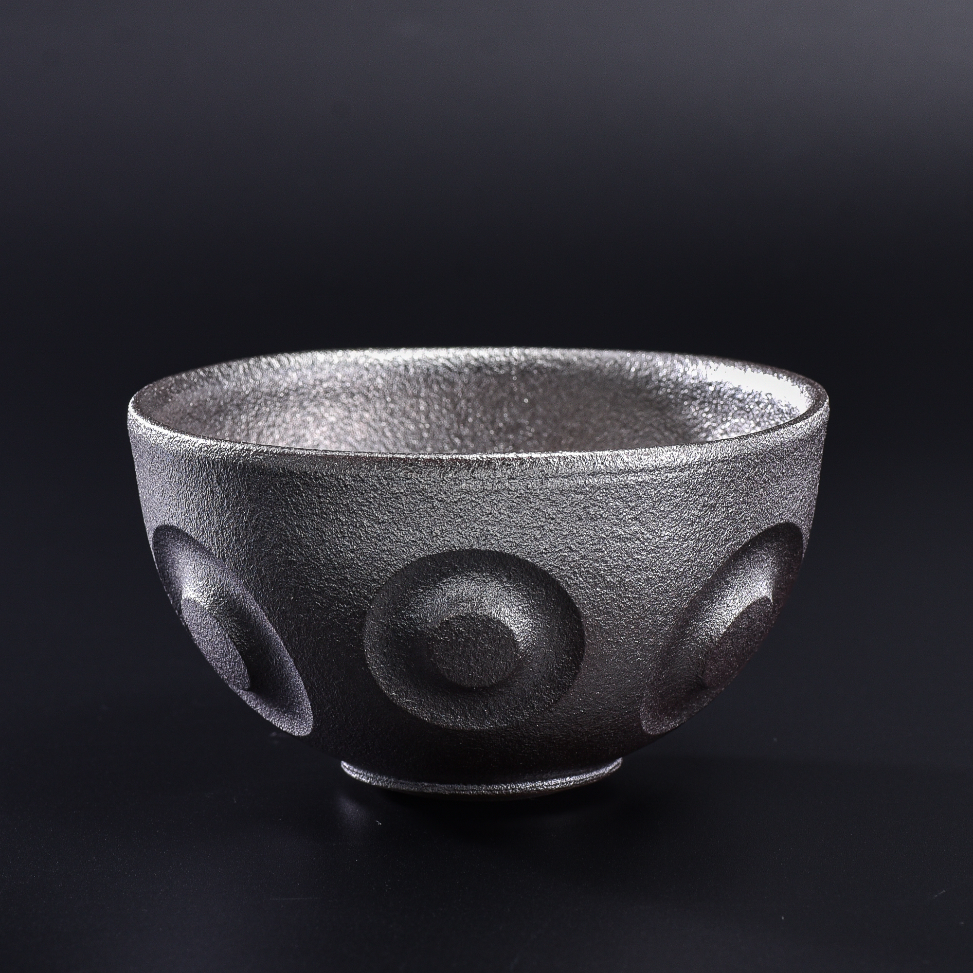 煌彩二重円形切子紋器