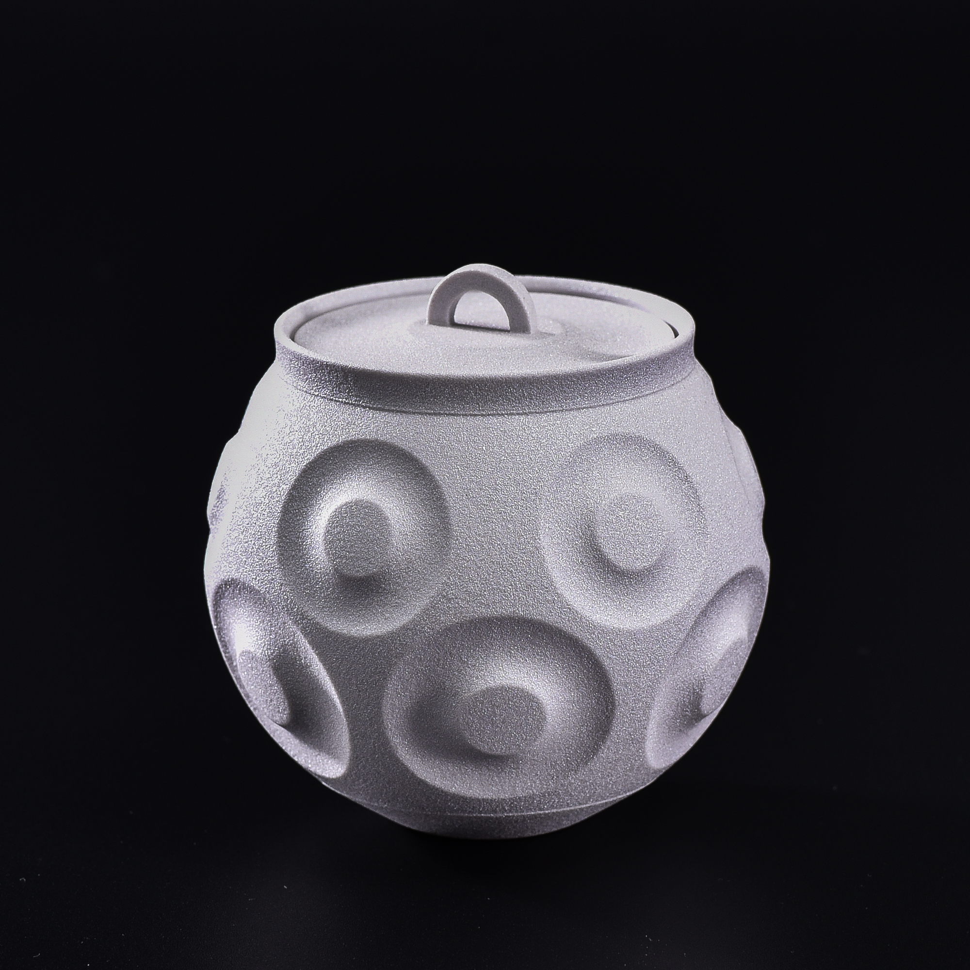 煌彩二重円形切子紋器
